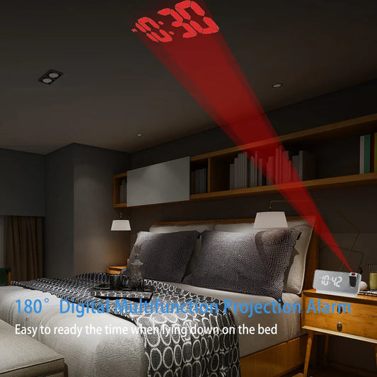 LED Digital Projection Alarm Clock Electronic Alarm Clock