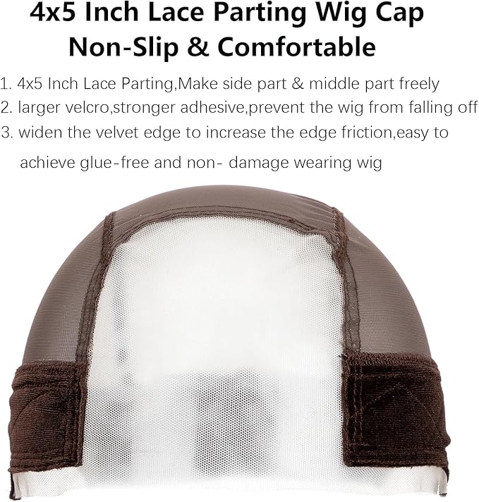 SecureFit Wig Cap with Grip Band