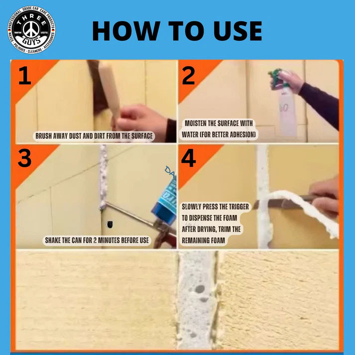 PU Foam Sealant – Insulate, Seal & Protect | THREE GUYS - German Engineered