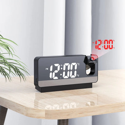 LED Digital Projection Alarm Clock Electronic Alarm Clock
